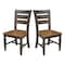 International Concepts Vista Ladderback Chair, Set of 2 Chairs, Hickory/Washed Coal C45-57P - alternate 9